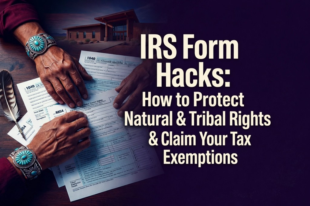 IRS Form Hacks: How to Protect Natural & Tribal Rights & Claim Your Tax&nbsp;Exemptions